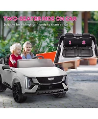Qaba 2-Seater 12V 10AH Ride on Truck with Remote Control,