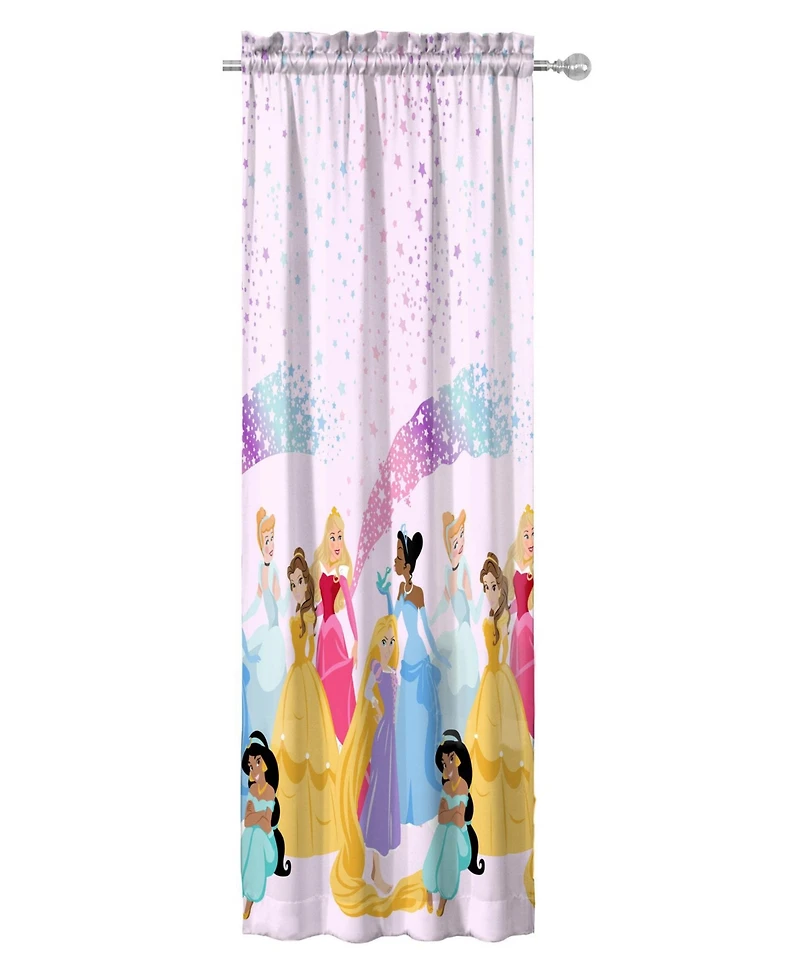 Sunny Side Up Disney Princess Curtains for Kids Bedroom 4-Piece Drape Set Pack of 2