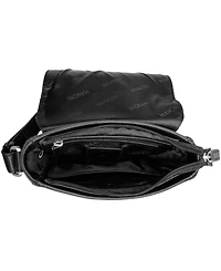 Mancini Men's On-the-Go Leather Crossbody Bag