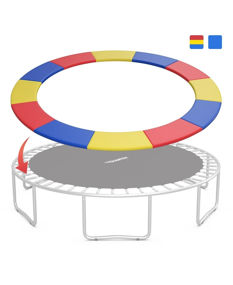 14 Feet Waterproof Tear-Resistant Universal Trampoline Safety Pad Spring Cover