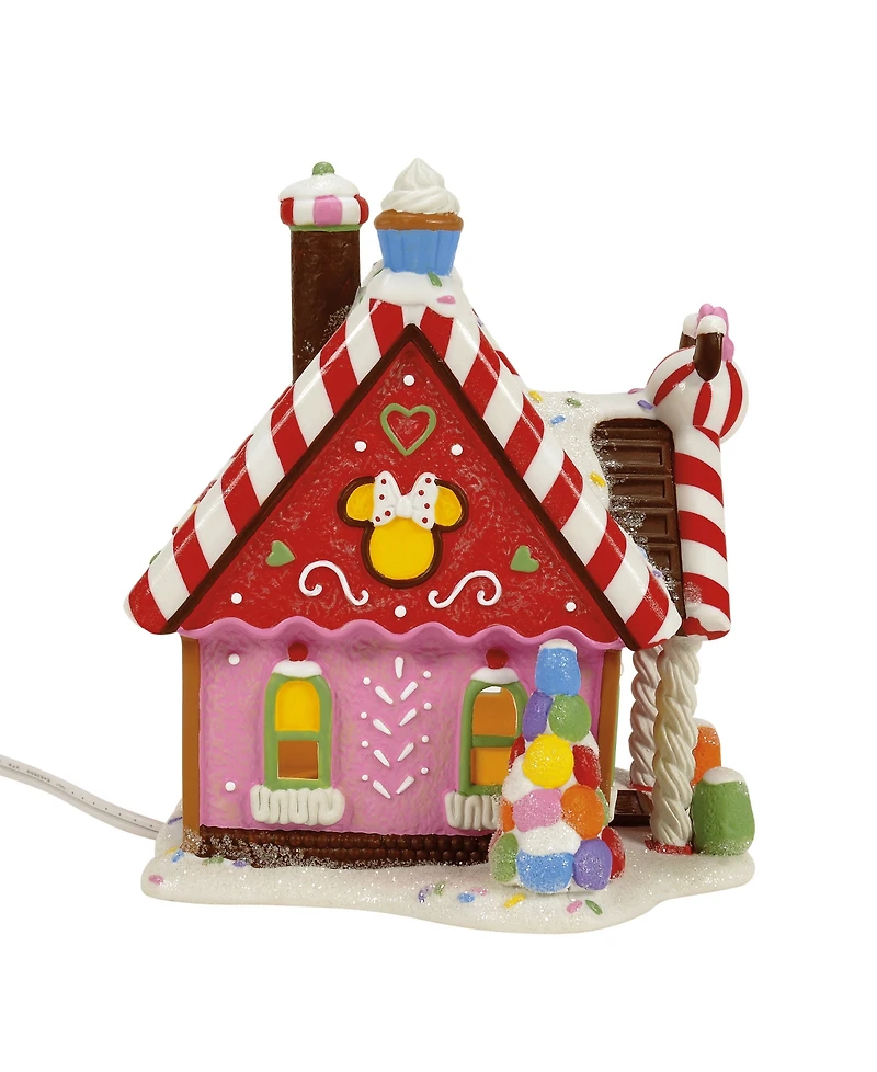 Department 56 Minnie's Peppermint Villa Lit Building