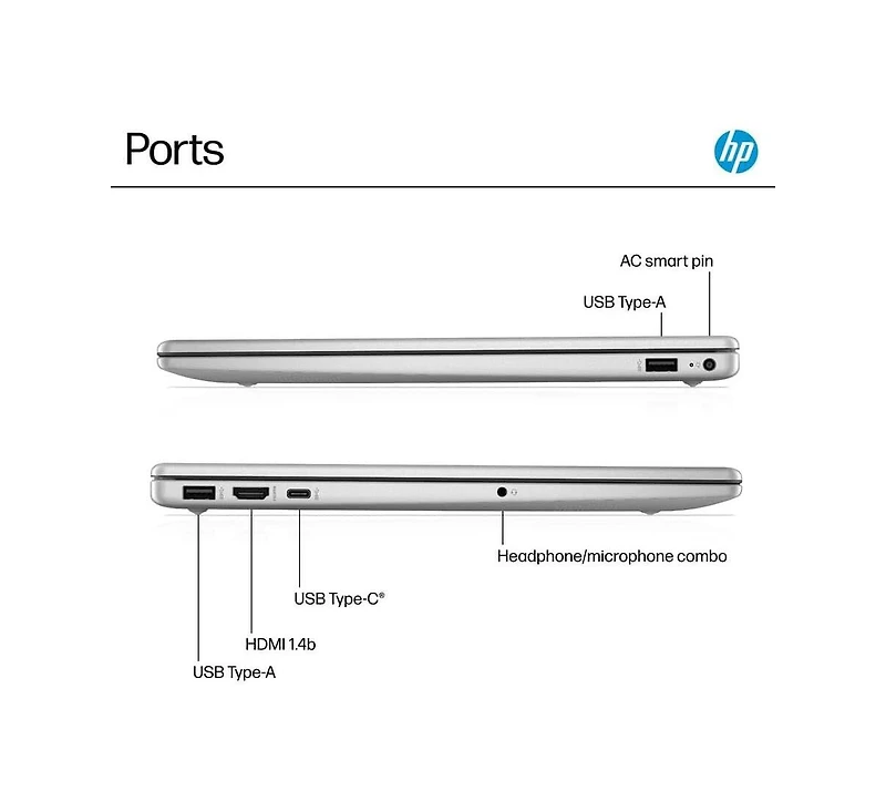 Hp 15.6″ Hd Touchscreen Laptop Bundle, Amd Ryzen 5 7520U, 8GB Ram, 256GB Ssd, for Student and Home Use w/Aux Hdmi Cable, Webroot Antivirus, 2-Y