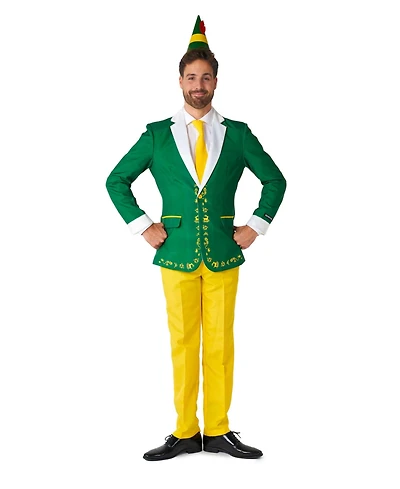 Suitmeister Men's Costume - Official Elf Christmas Halloween Outfit Set Green
