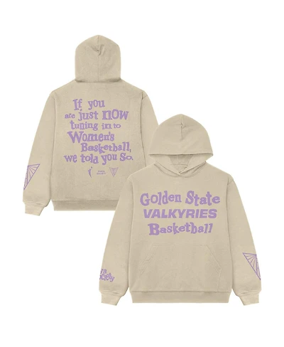 Playa Society Men's and Women's Cream Golden State Valkyries "We Told You So" Pullover Hoodie