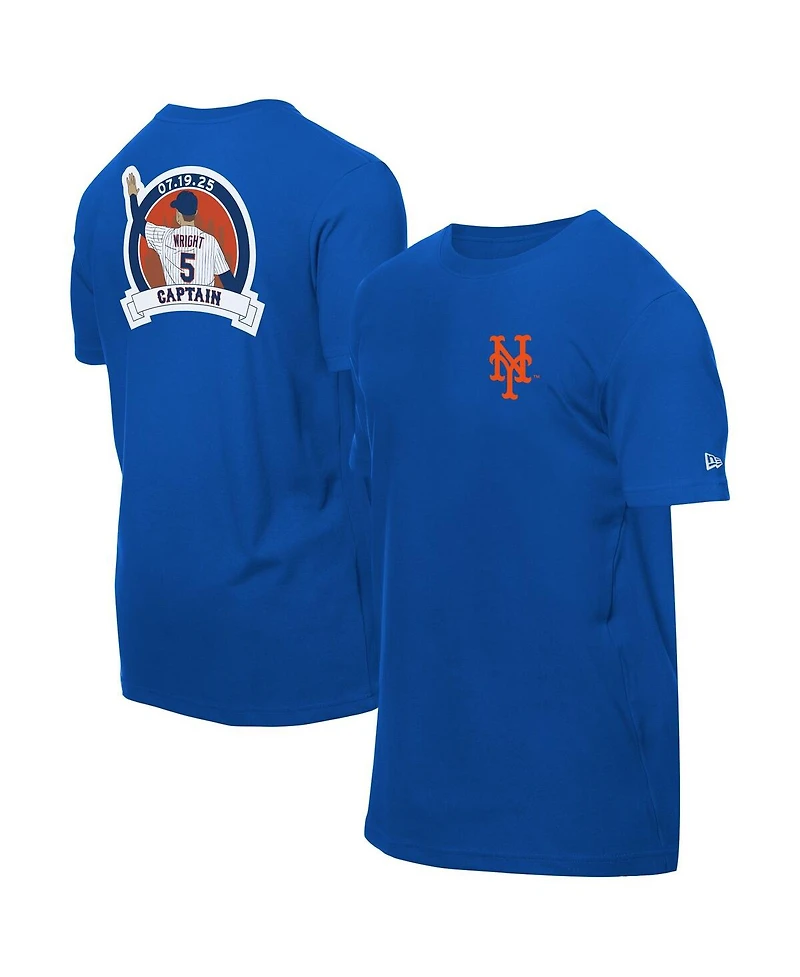 New Era Men's David Wright Royal New York Mets Retired Player Graphic T-Shirt