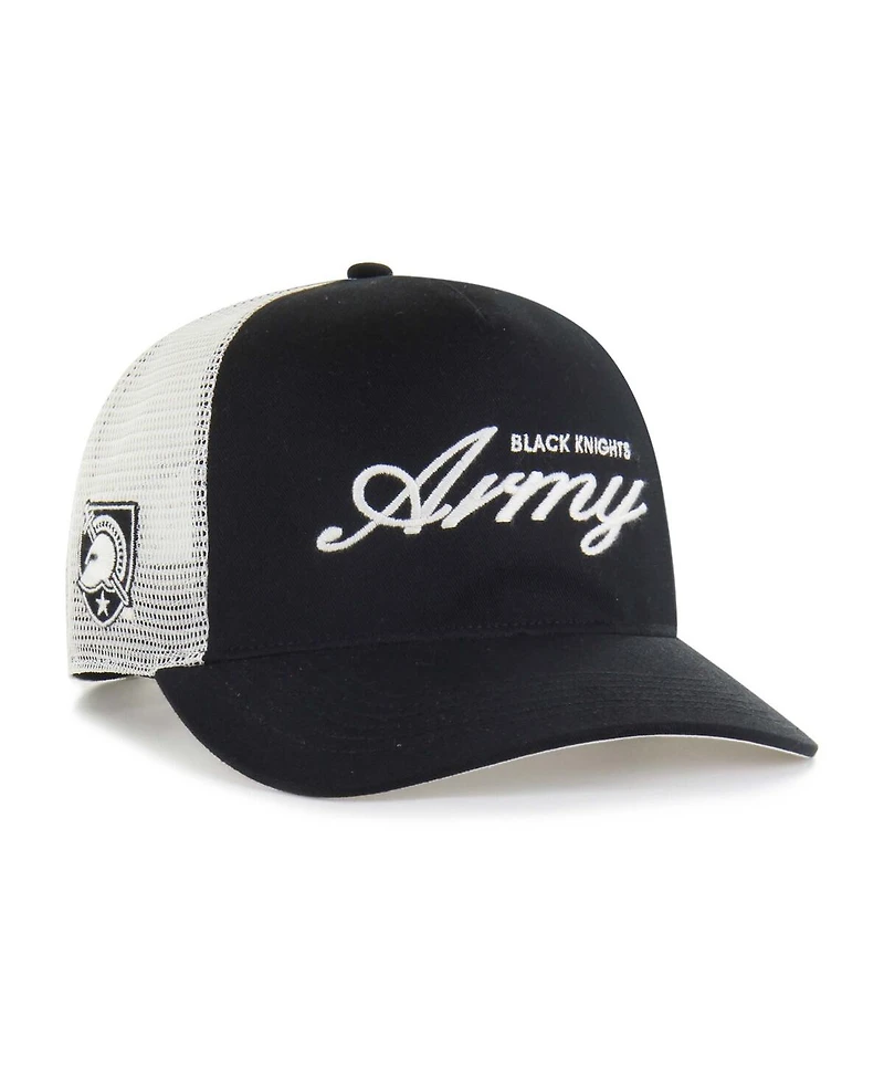 '47 Brand Men's and Women's Black Army Black Knights Contemporary Basics Foundation Trucker Hitch Adjustable Hat