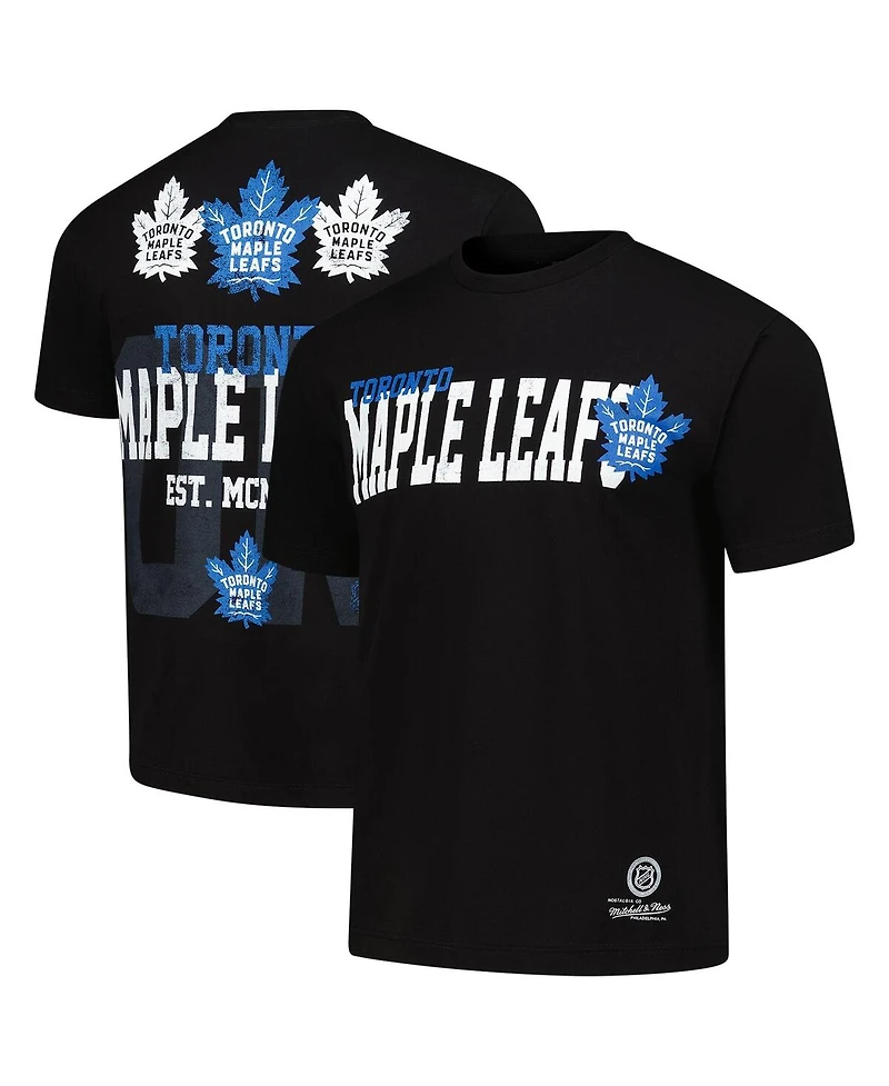 Mitchell & Ness Men's Black Toronto Maple Leaf's Home T-Shirt