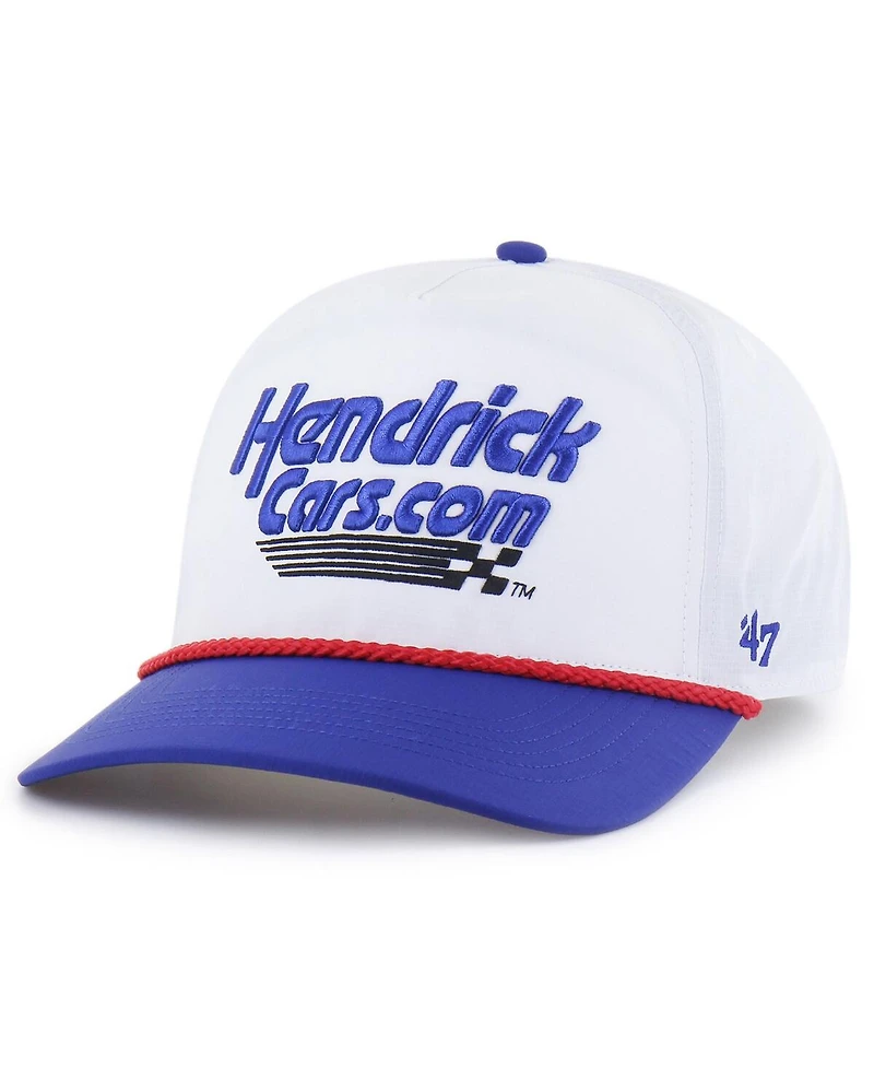 '47 Brand Men's White/Royal Kyle Larson Brrr HendrickCars.com Rope Hitch Adjustable Hat