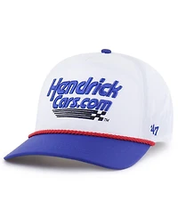 '47 Brand Men's White/Royal Kyle Larson Brrr HendrickCars.com Rope Hitch Adjustable Hat