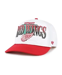 '47 Brand Men's White/Red Detroit Red Wings Tribute Hitch Adjustable Hat