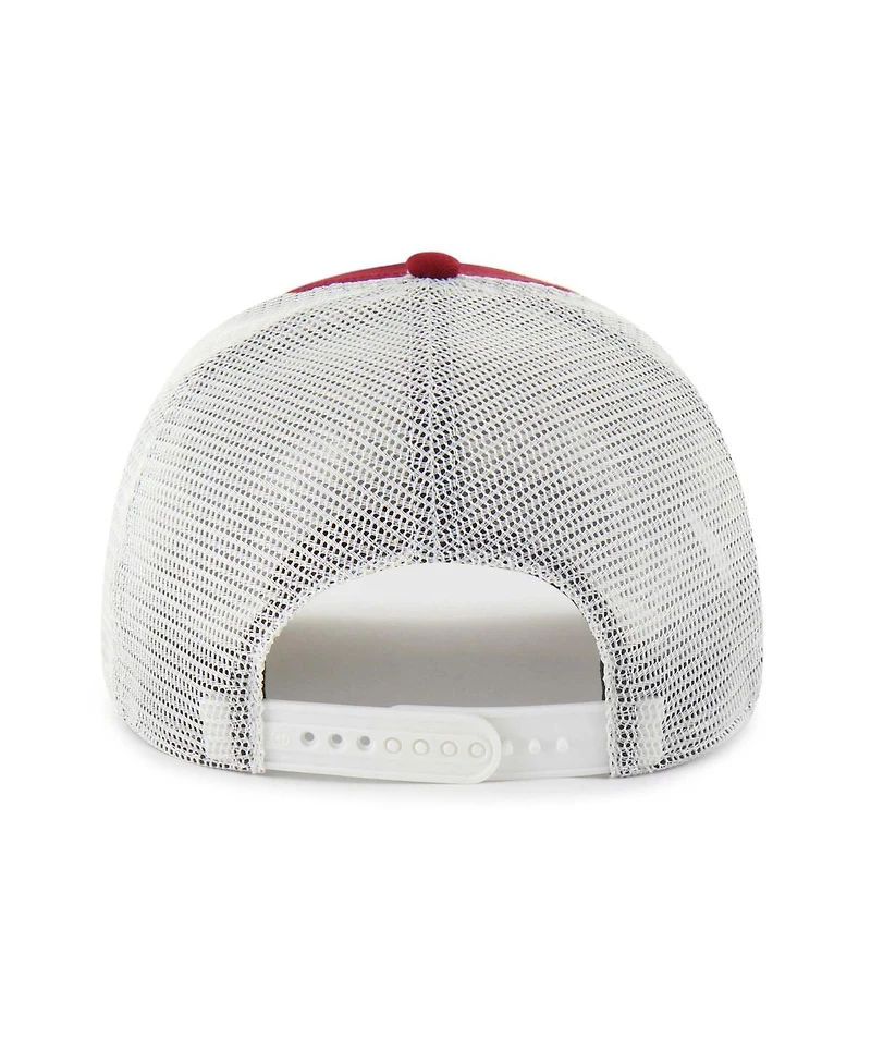 '47 Brand Men's and Women's Crimson Washington State Cougars Contemporary Basics Foundation Trucker Hitch Adjustable Hat