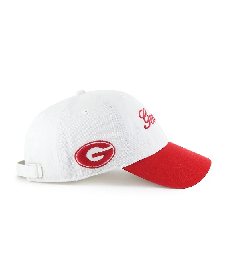 '47 Brand Men's White Georgia Bulldogs Contemporary Basics Foundation Clean Up Adjustable Hat
