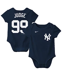 Nike Baby Boys and Girls Aaron Judge Navy New York Yankees Name Number Fuse Bodysuit