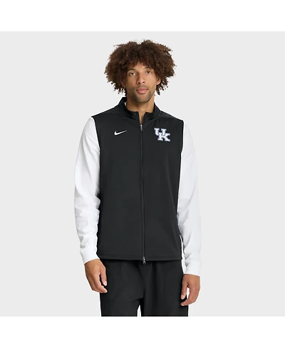 Nike Men's Black Kentucky Wildcats Primetime Victory Performance Full-Zip Vest