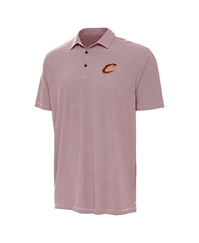 Antigua Men's Wine Cleveland Cavaliers Twine Polo Shirt