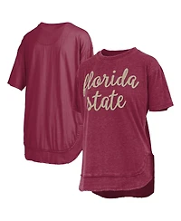 Pressbox Women's Garnet Florida State Seminoles Poncho T-Shirt