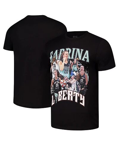 Stadium Essentials Men's and Women's Sabrina Ionescu Black New York Liberty 2024 Crossroads T-Shirt