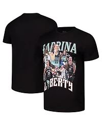 Stadium Essentials Men's and Women's Sabrina Ionescu Black New York Liberty 2024 Crossroads T-Shirt