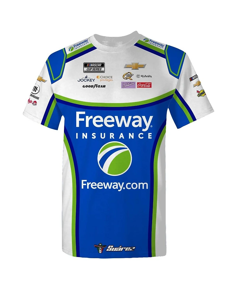 Trackhouse Racing Team Collection Men's Blue Daniel Suarez Freeway Uniform T-Shirt