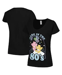 Mad Engine Women's Black Care Bears Made the '80s Scoop Neck T-Shirt