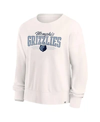 Fanatics Women's Cream Memphis Grizzlies Close the Game Pullover Sweatshirt
