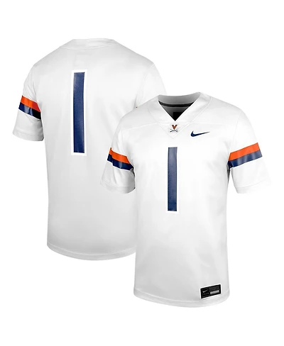 Nike Men's 1 White Virginia Cavaliers Untouchable Football Jersey