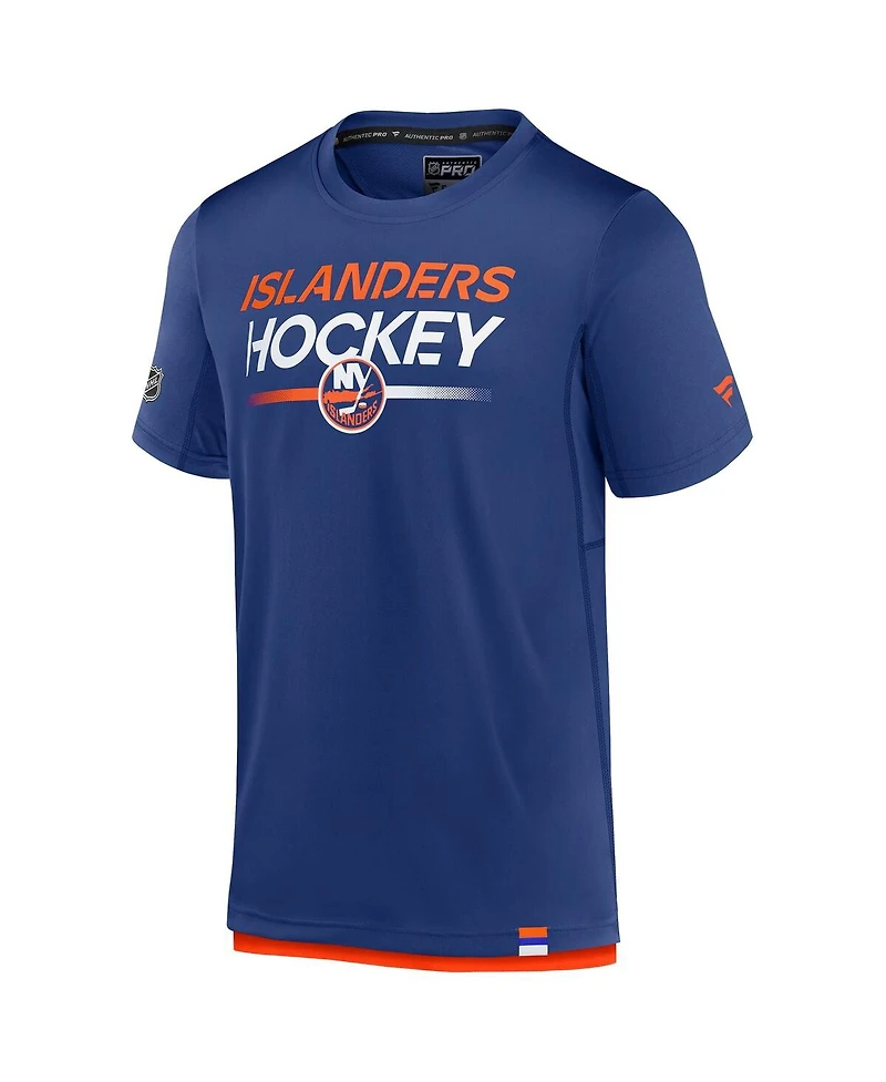 Fanatics Men's Royal New York Islanders Authentic Pro Tech T-Shirt