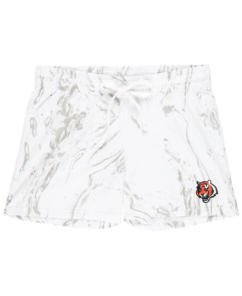 Concepts Sport Women's White Cincinnati Bengals Plus Quartz Tank Top and Shorts Set