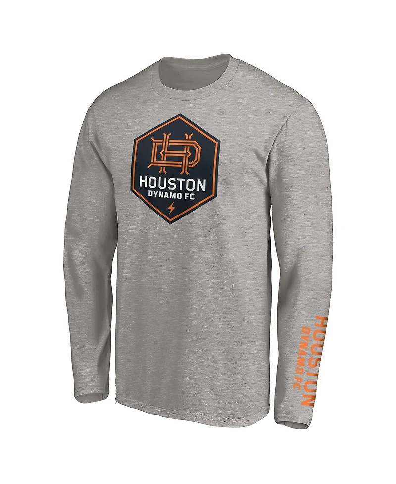Fanatics Men's Heather Gray Houston Dynamo Long Sleeve T-Shirt