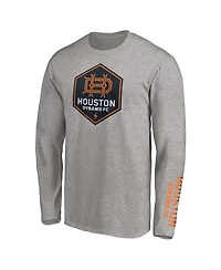 Fanatics Men's Heather Gray Houston Dynamo Long Sleeve T-Shirt