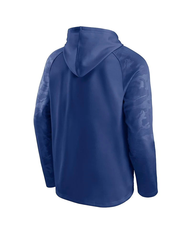 Fanatics Men's Blue Tampa Bay Lightning Shade Defender Raglan Pullover Hoodie