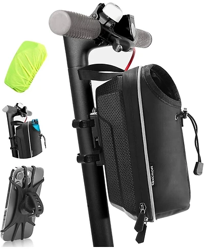 Urbanmax Electric Scooter Bag, 2L Waterproof Storage for Phone, Bottle, Charger Tools