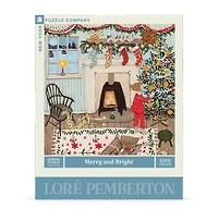 New York Puzzle Company Merry and Bright 500 Piece Puzzle