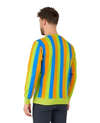 OppoSuits Men's Sweater - Official Sesame Street Sweatshirt Bert Multicolor