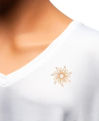 Cultured Freshwater Pearl (9-1/2mm) & Cubic Zirconia Sunburst Convertible Pin to Pendant in 18K Gold-Plated Sterling Silver