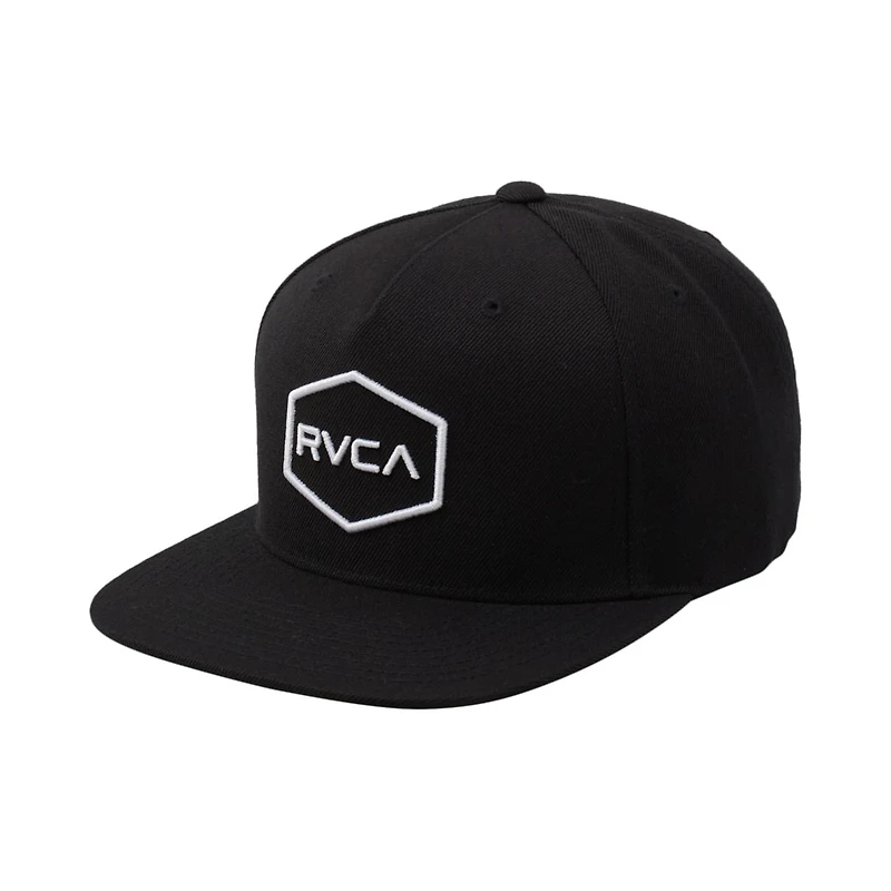 Rvca Men's Black Commonwealth Snapback Hat