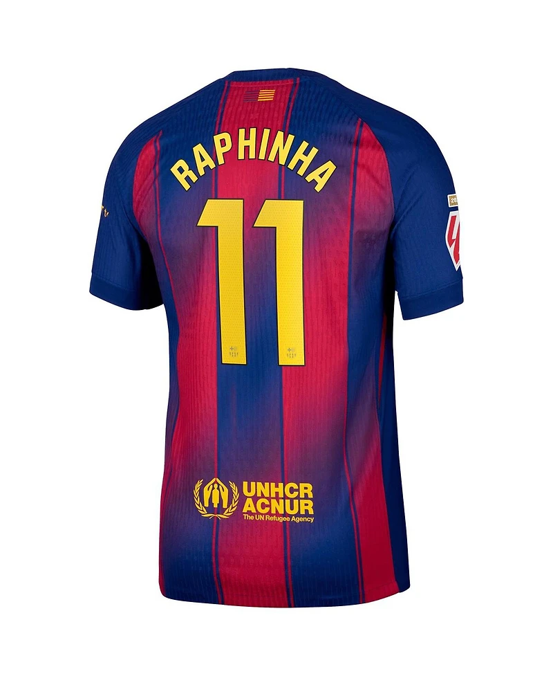 Nike Men's Raphinha Navy Barcelona 2025/26 Home Authentic Player Jersey