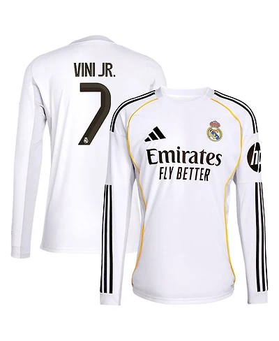 Adidas Men's Vini Jr. White Real Madrid 2025/26 Home Replica Jersey