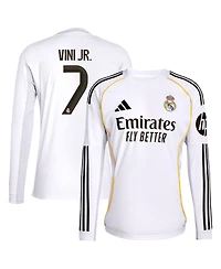 Adidas Men's Vini Jr. White Real Madrid 2025/26 Home Replica Jersey