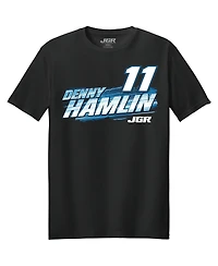 Joe Gibbs Racing Team Collection Men's Black Denny Hamlin Progressive Car T-Shirt