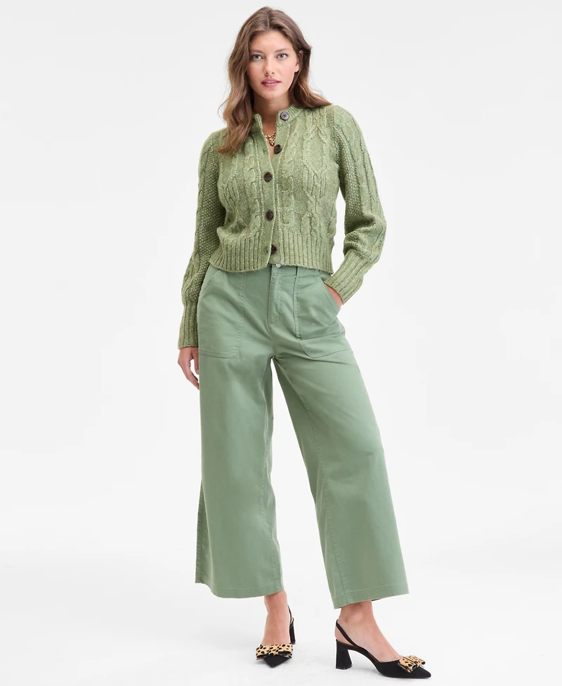 On 34th Women's Chunky Cable-Knit Cardigan, Macy's Exclusive