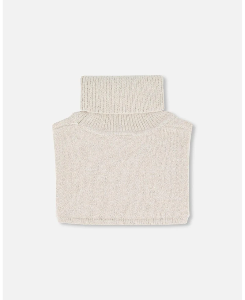 Deux par Deux Baby Unisex Turtleneck Neckwarmer Off-White - Baby