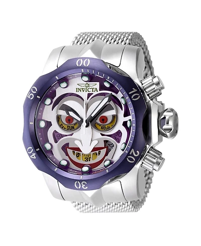 Invicta Men's 48168 Venom Quartz Multifunction Red, Green, Purple, Antique Silver Dial Watch