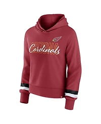 Fanatics Women's Cardinal Arizona Cardinals Over Under Pullover Hoodie