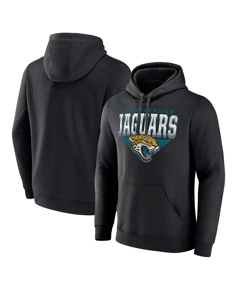 Fanatics Men's Black Jacksonville Jaguars Geometric Chrome Pullover Hoodie