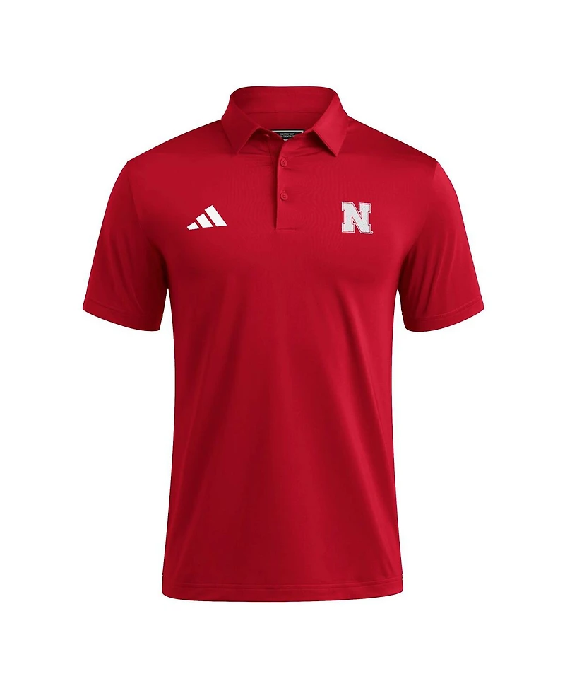 Adidas Men's Scarlet Nebraska Huskers Ultimate 365 Polo Shirt