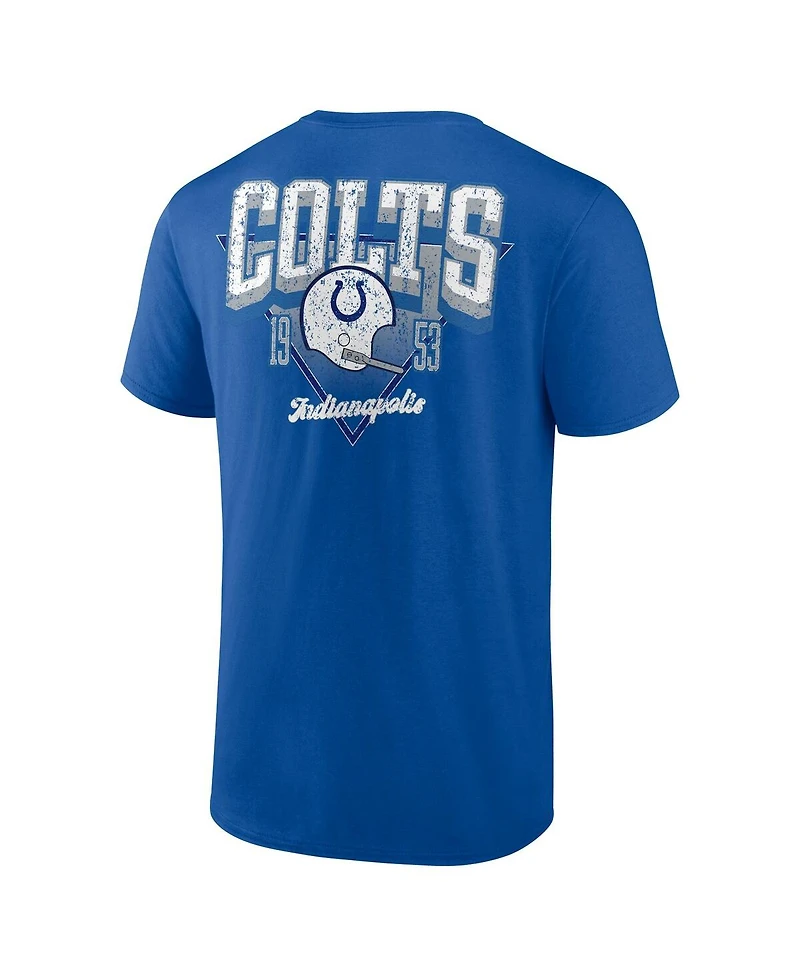 Fanatics Men's Royal Indianapolis Colts Never Over T-Shirt