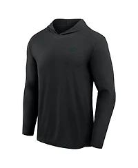 Fanatics Men's Black Green Bay Packers Front Office Power Mono Long Sleeve Hoodie T-Shirt