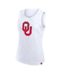 Fanatics Women's White Oklahoma Sooners Activate Slub Tank Top