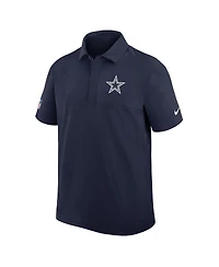 Nike Men's Navy Dallas Cowboys Sideline City Pride Woven Performance Polo Shirt